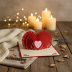 Carte sculptée Le coeur - pas qu'une simple carte