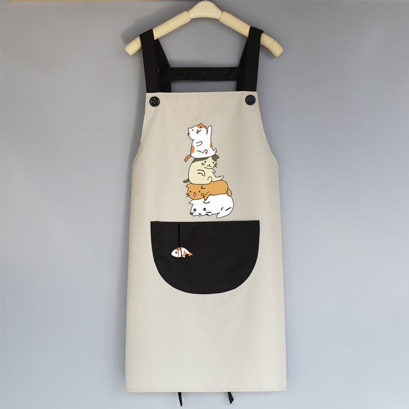 Tablier de Cuisine Adulte – Tablier Imperméable, Cartoon et Pratique pour Maison