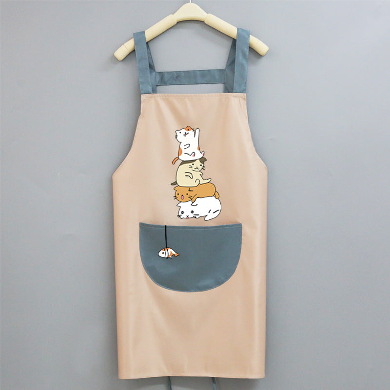 Tablier de Cuisine Adulte – Tablier Imperméable, Cartoon et Pratique pour Maison