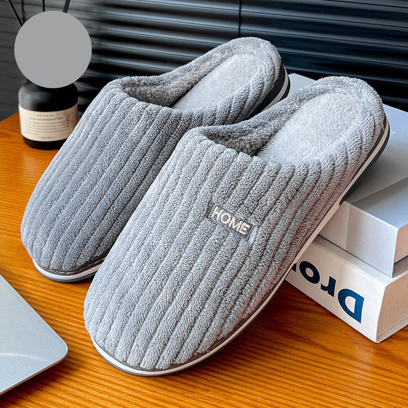 Chaussons d’Intérieur en Coton & Peluche – Chauds, Antidérapants et Ultra Confortables pour l’Hiver