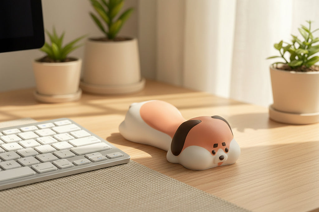Tapis de Souris Ergonomique [Mousse Mémoire] - Support Poignet Intégré