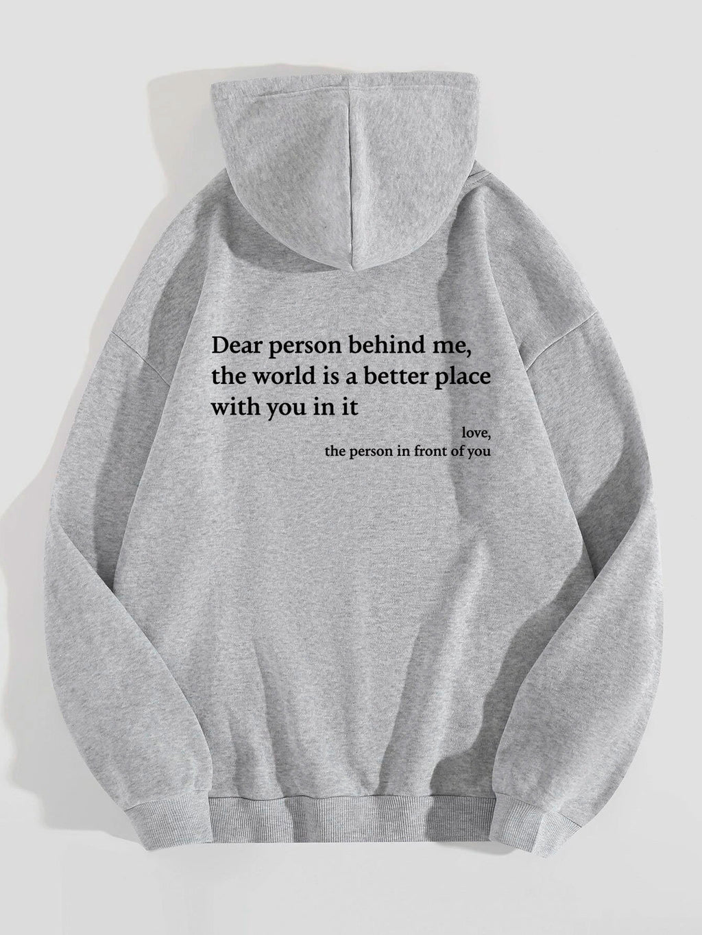 Hoodie Unisexe “Dear Person Behind Me” – Sweat à Capuche Confortable et Trendy avec Poche Kangourou