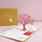 Carte sculptée en papier pour Saint-Valentin