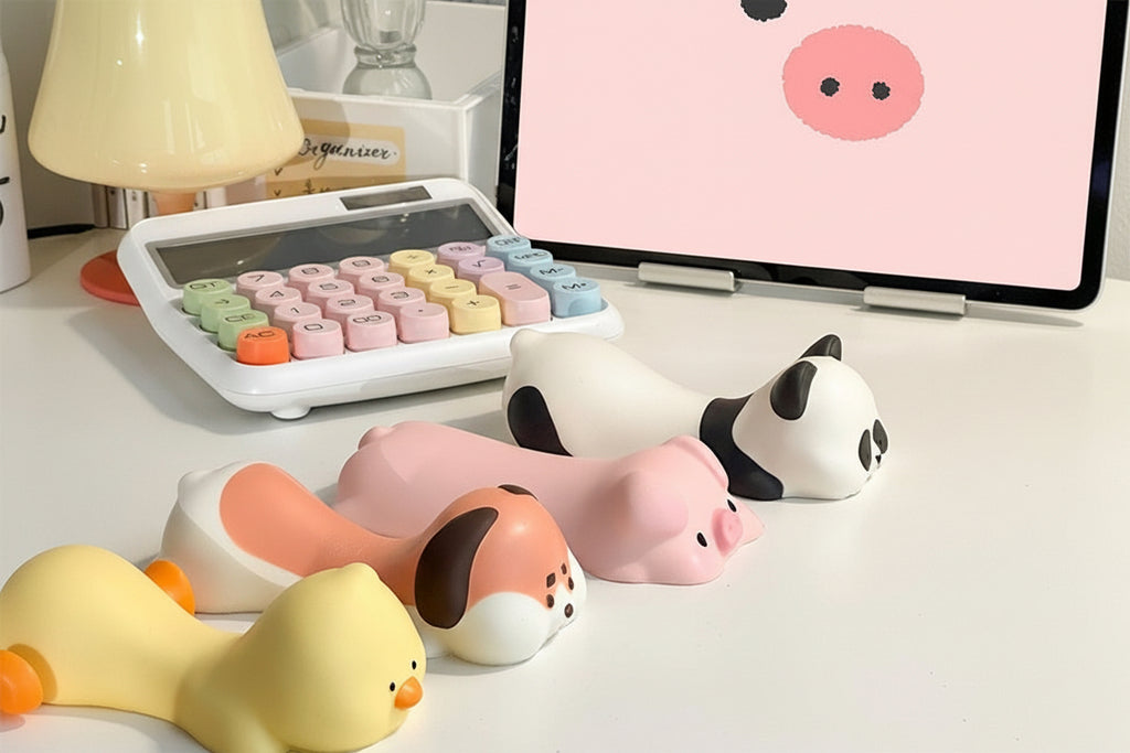 Tapis de Souris Ergonomique [Mousse Mémoire] - Support Poignet Intégré