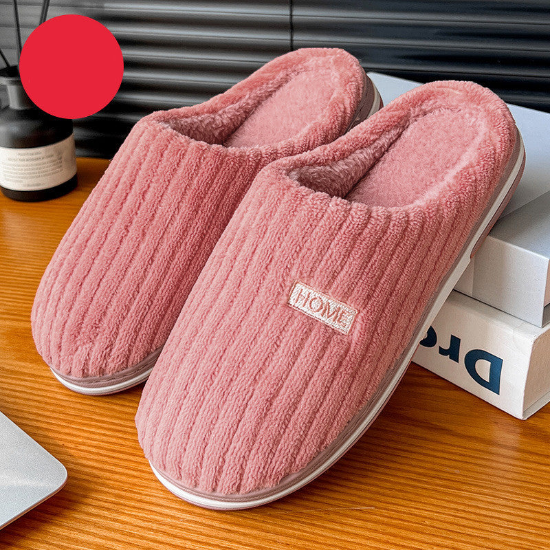 Chaussons d’Intérieur en Coton & Peluche – Chauds, Antidérapants et Ultra Confortables pour l’Hiver
