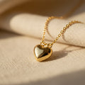 Collier cœur doré