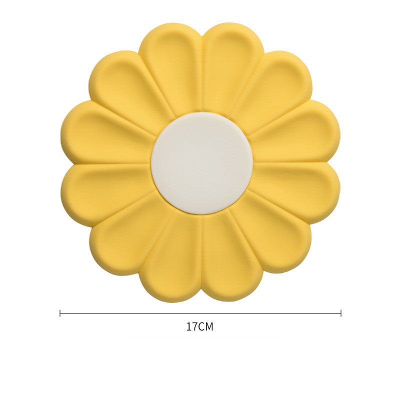 Dessous de Plat [Silicone Alimentaire] - Isolation Thermique - Motif Fleur