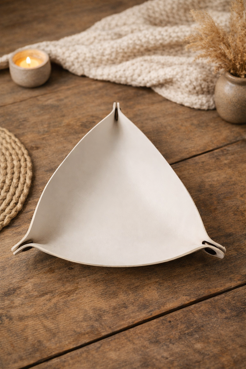 Vide-Poche Pliable [Cuir PU] - Organisateur de Bureau