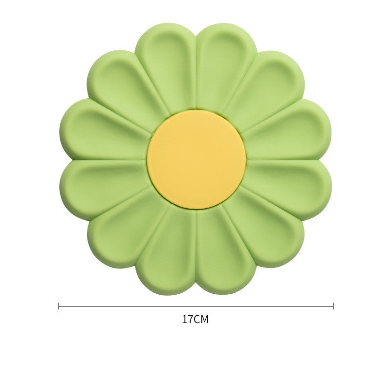 Dessous de Plat [Silicone Alimentaire] - Isolation Thermique - Motif Fleur