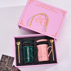 Coffret tasses couple en céramique