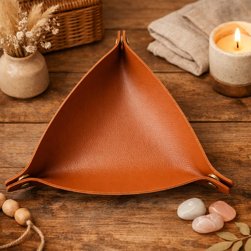 Vide-Poche Pliable [Cuir PU] - Organisateur de Bureau