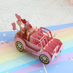 Carte sculptée La petite voiture
