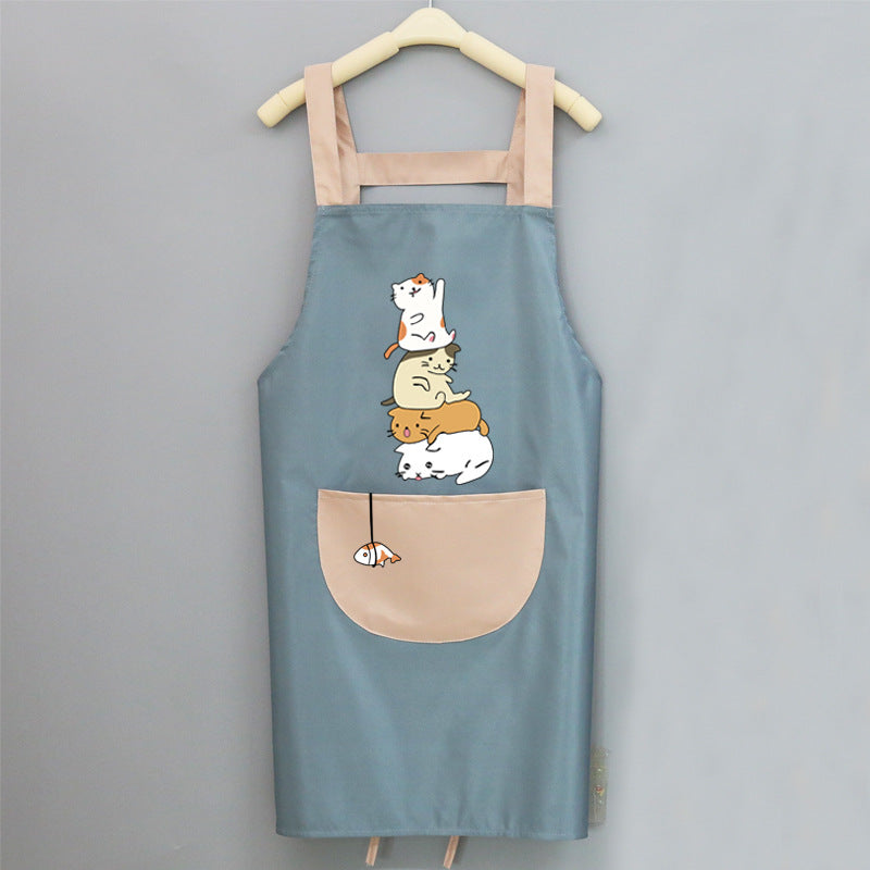 Tablier de Cuisine Adulte – Tablier Imperméable, Cartoon et Pratique pour Maison