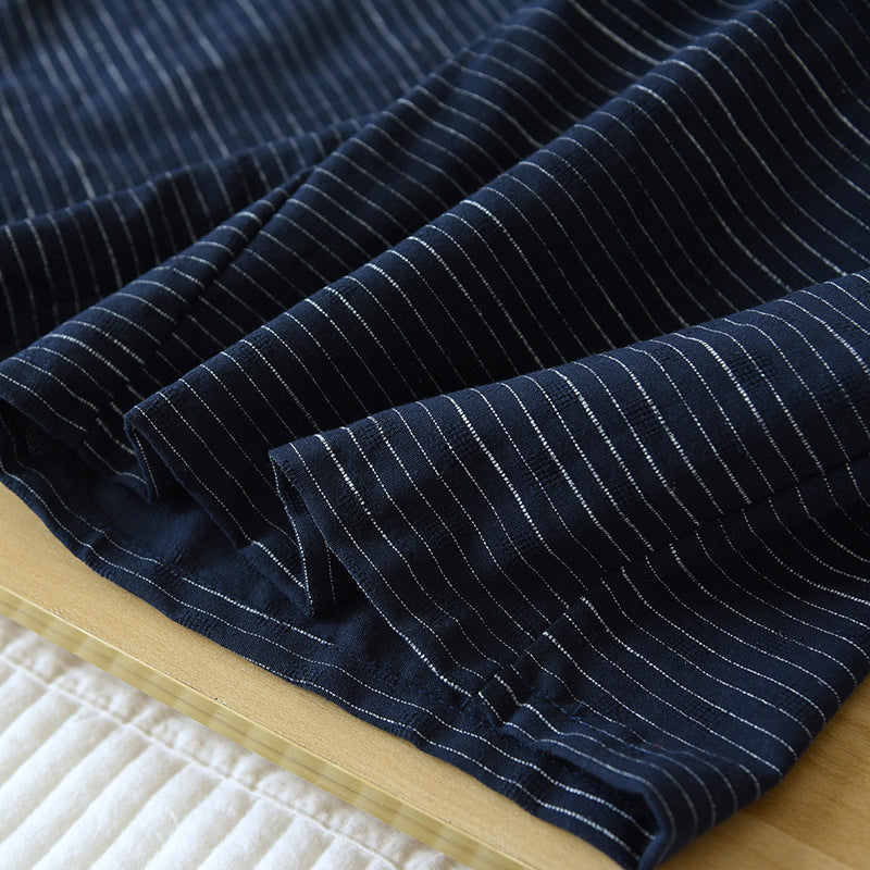 Pyjama Kimono Couple en Coton – Homewear Japonais Léger & Confortable Printemps-Été