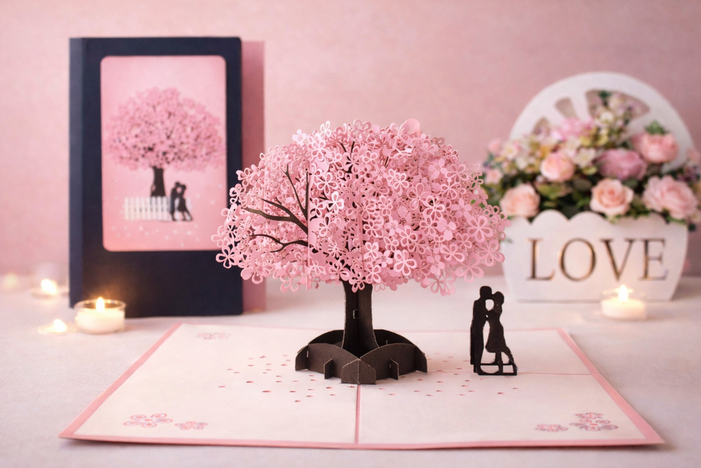 Carte sculptée Notre arbre d'amour