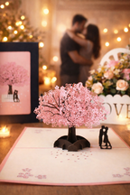 Carte sculptée Notre arbre d'amour