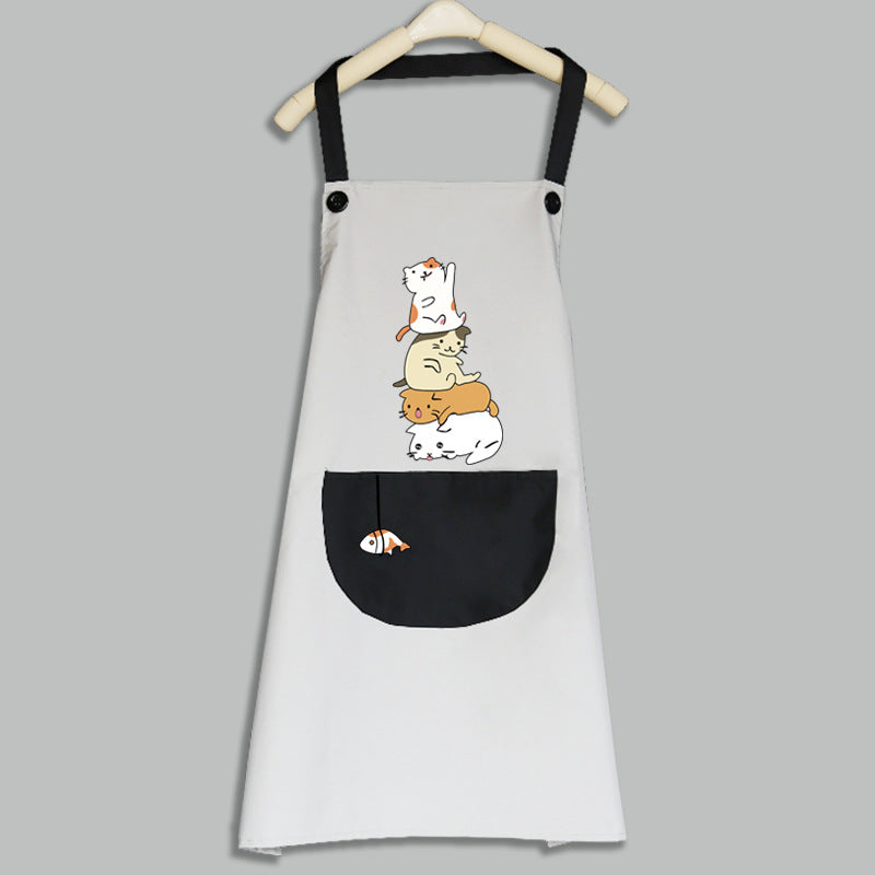 Tablier de Cuisine Adulte – Tablier Imperméable, Cartoon et Pratique pour Maison