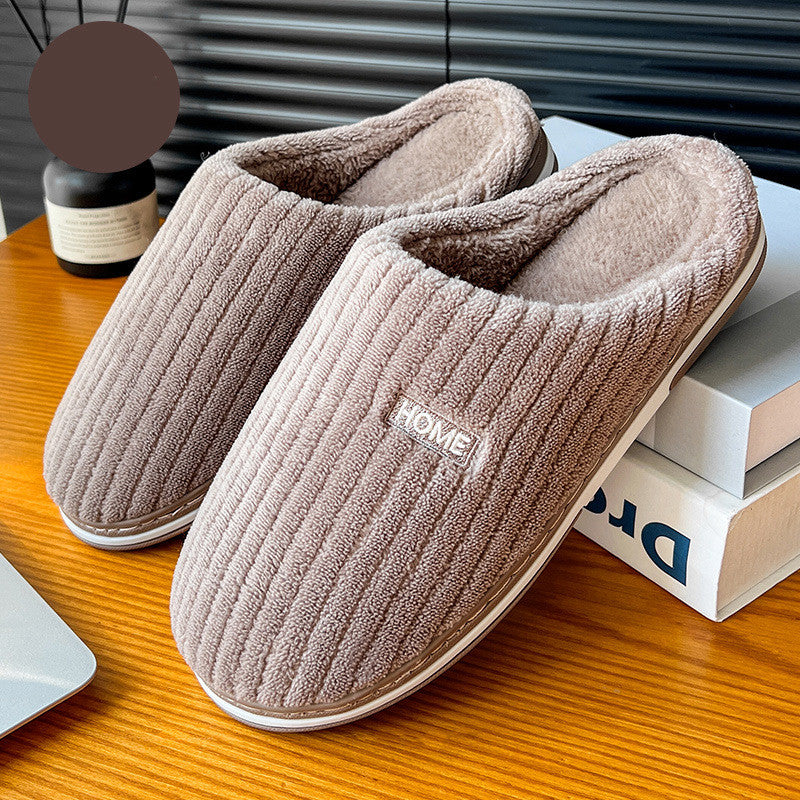 Chaussons d’Intérieur en Coton & Peluche – Chauds, Antidérapants et Ultra Confortables pour l’Hiver