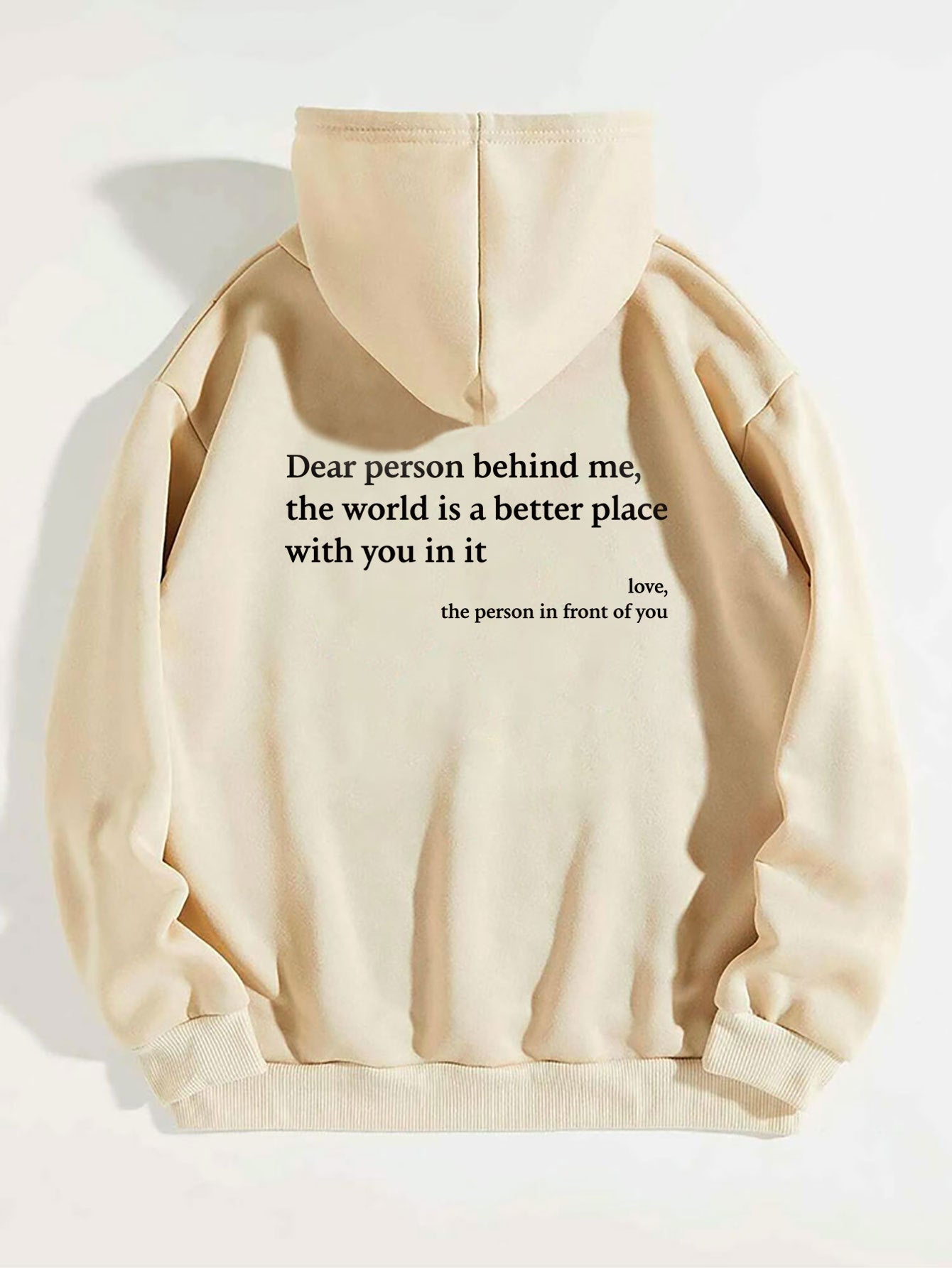 Hoodie Unisexe “Dear Person Behind Me” – Sweat à Capuche Confortable et Trendy avec Poche Kangourou