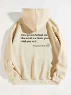 Hoodie Unisexe [Polyester/Coton] - Imprimé Dorsal - Poche Kangourou