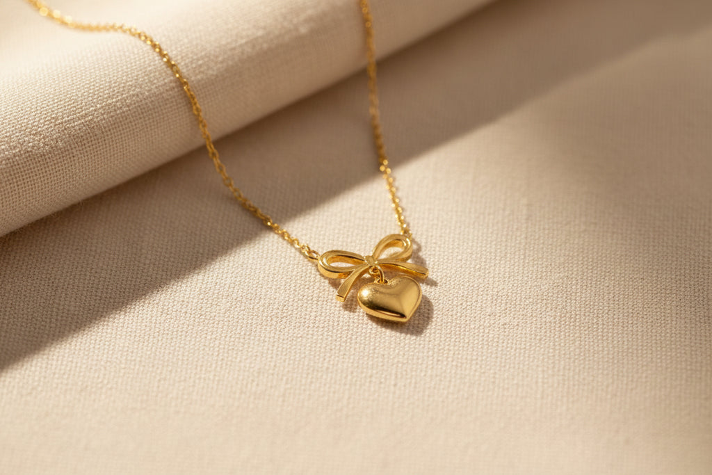Collier Cœur et Nœud