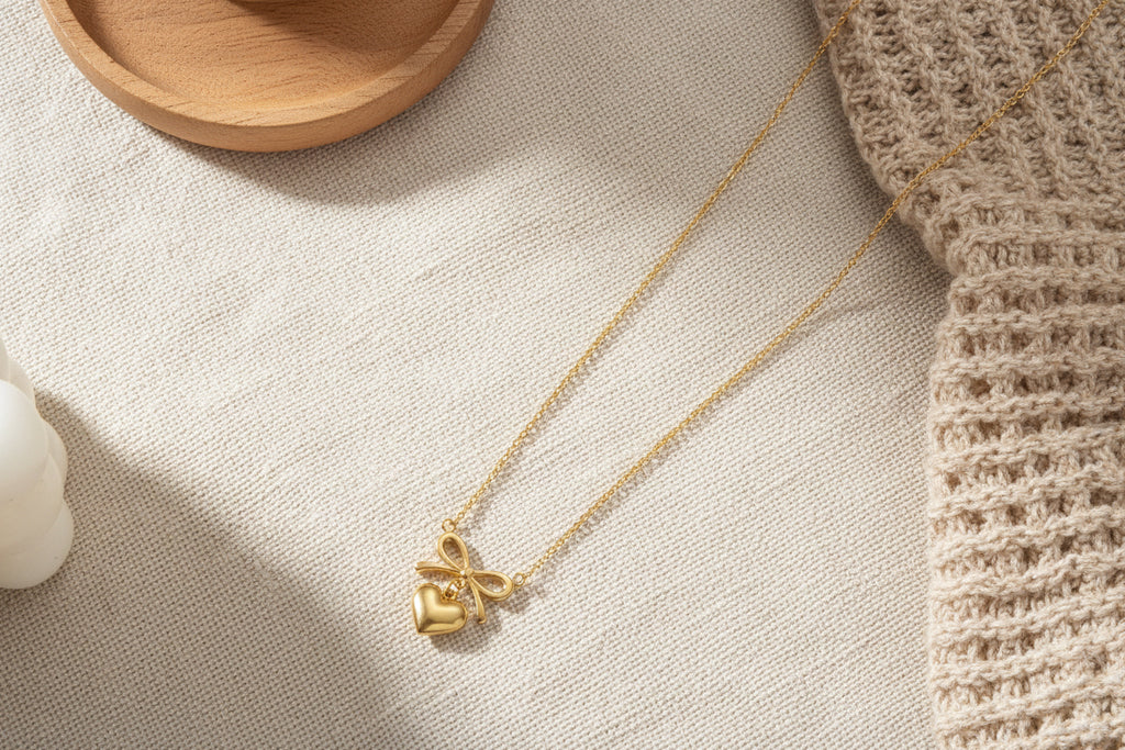 Collier Cœur et Nœud