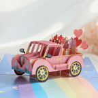 Carte sculptée La petite voiture
