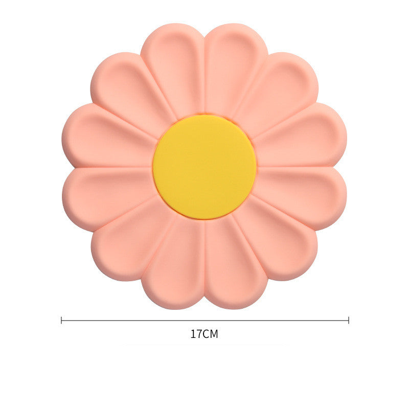 Dessous de Plat [Silicone Alimentaire] - Isolation Thermique - Motif Fleur