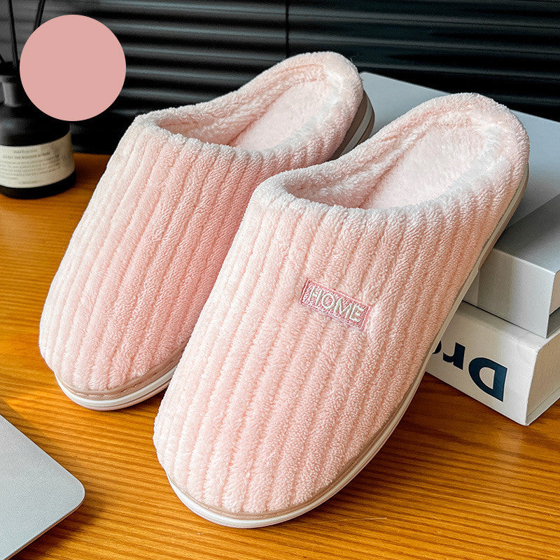 Chaussons d’Intérieur en Coton & Peluche – Chauds, Antidérapants et Ultra Confortables pour l’Hiver